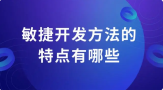 敏捷开发方法的特点有哪些？